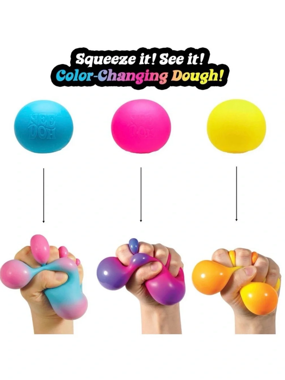 NeeDoh Color Change (Colors May Vary)